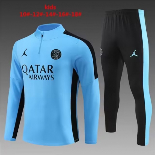 Kids 2023/24 Paris SG Light Blue Kids/Youth Thailand Soccer Uniform-801