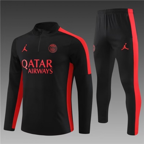 2023/24 Paris SG Black Thailand Soccer Uniform-801