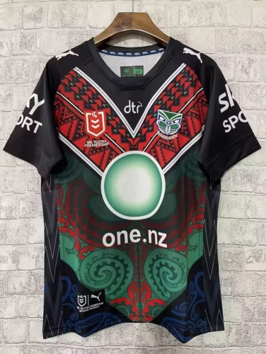 2023 Warriors Red & Black Thailand Rugby Shirts-805