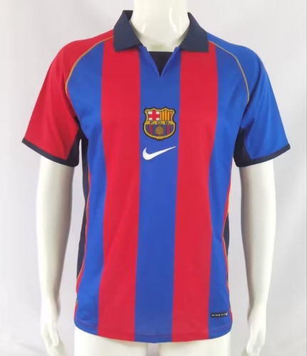 01-02 Retro Version Barcelona Red & Blue Thailand Soccer Jersey AAA-503