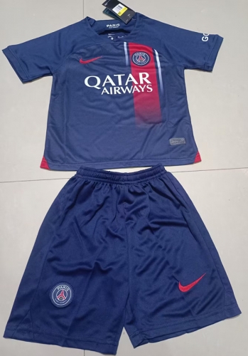 2023/24 PSG Home Royal Bue Kids/Youth Soccer Uniform-36/23/507