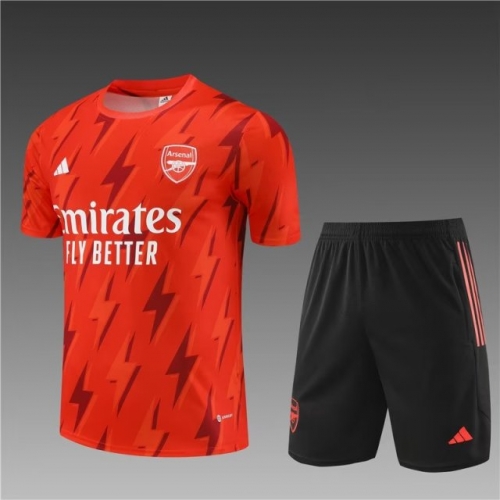 2023/24 Arsenal Red Thailand Soccer Training Vest Uniform-801