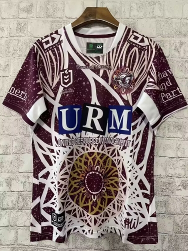 2023 Manly-Warringah Sea Eagles Brown Thailand Rugby Shirts-805