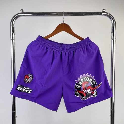 Mitchell&Ness Retro Version Toronto Raptors Purple NBA Shorts-311