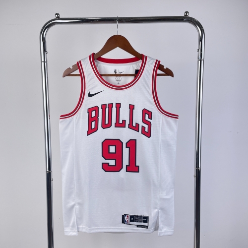 2023 Season Chicago Bull NBA White #91 Jersey-311