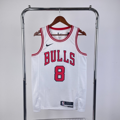 2023 Season Chicago Bull NBA White #8 Jersey-311