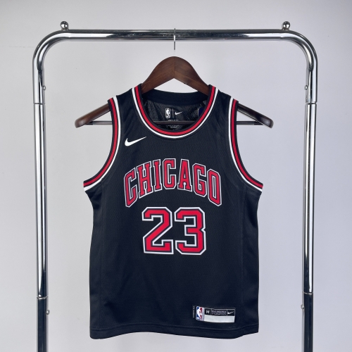 Chicago Bull Black #23 Youth/Kids NBA Uniform-311