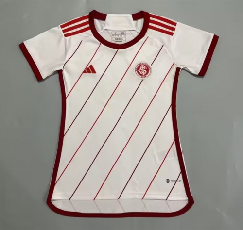 2023/24 Brazil SC Internacional Away White Female Thailand Soccer Jersey-908