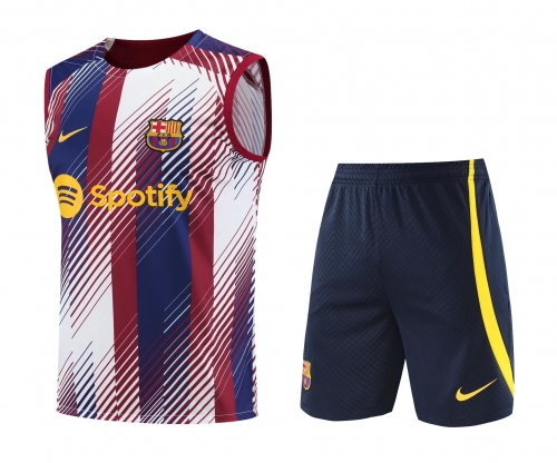 2023/24 Barcelona Black & Purple Thailand Soccer Training Vest Uniform-418