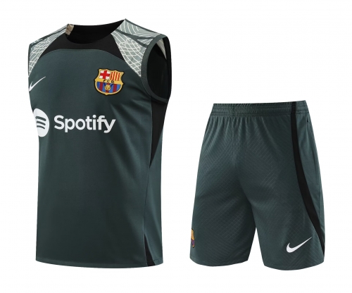 2023/24 Barcelona CyanThailand Soccer Training Vest Uniform-418