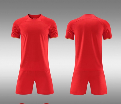 Customize 2023/24 Red Soccer Uniform-DN