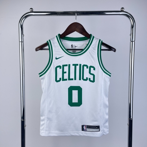 Boston Celtics White #0 Youth/Kids NBA Uniform-311