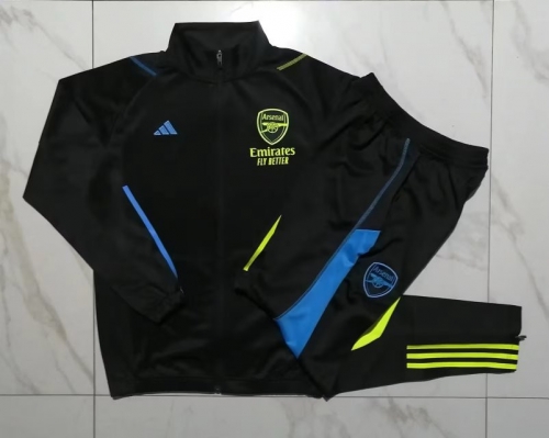 2023/24 Arsenal Black Soccer Jacket Uniform-815