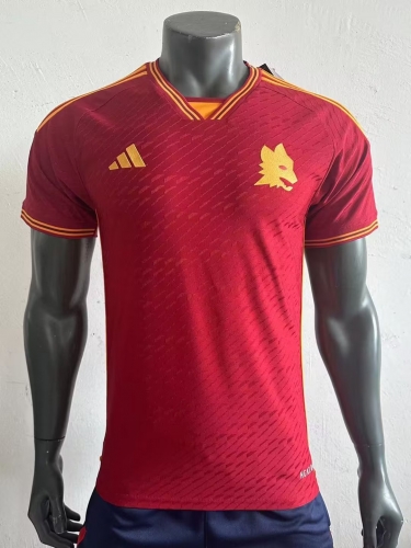 Player Version 2023/24 Roma Home Maroon Thailand Soccer Jersey AAA-703/308