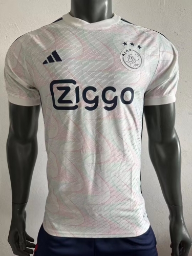 Player Version 2023/24 Ajax Away White Thailand Soccer Jersey AAA-703