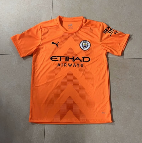2023/24 Manchester City Goalkepeer Orange Thailand soccer jersey AAA-510