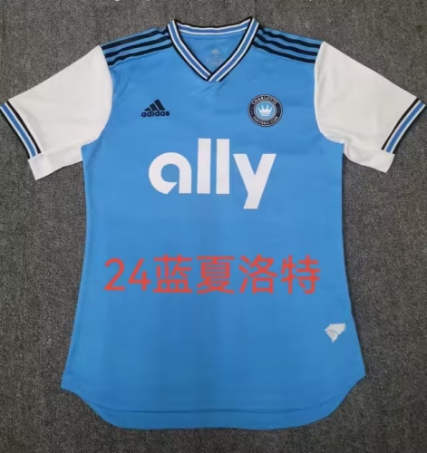 2023/24 Season Charlotte FC Home Blue Thiailand Soccer Jersey AAA-709