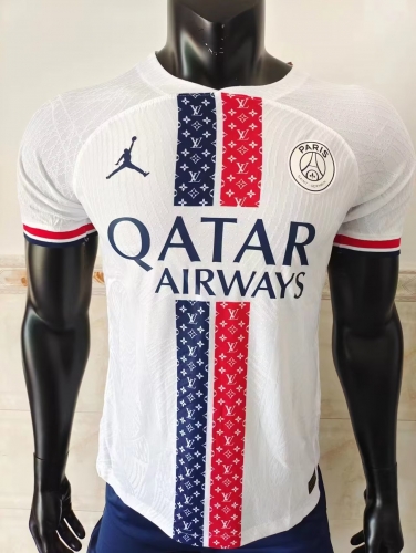 Player Special Version 2023/24 Paris SG White Thailand Soccer Jersey AAA-703