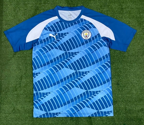 2023/24 Manchester City Blue Thailand Soccer Training Jersey-416/47/407