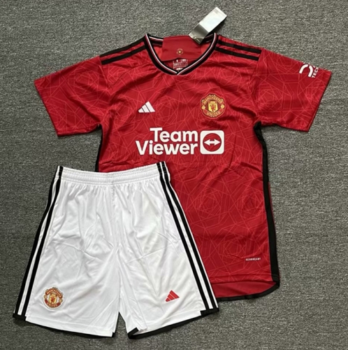 2023/24 Man United Home Red Soccer Uniform-315/302