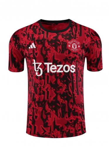 2023/24 Manchester United Red Thailand Soccer Training Jerseys-418