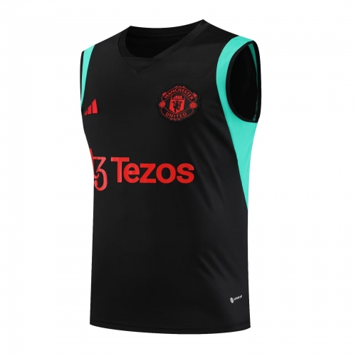 2023/24 Manchester United Black Thailand Soccer Training Vest-418