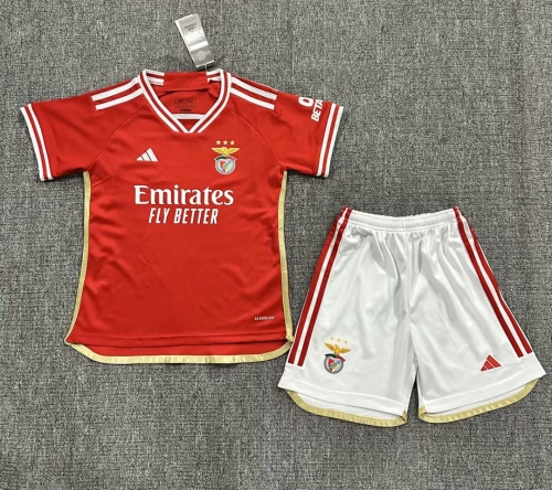 2023/24 Benfica Home Red Kids/Youth Soccer Uniform-522/507