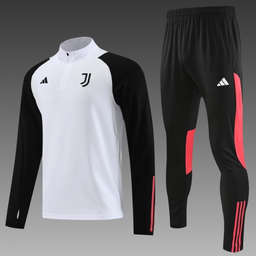2023/24 Juventus FC White Thailand Soccer Tracksuit Uniform-PO