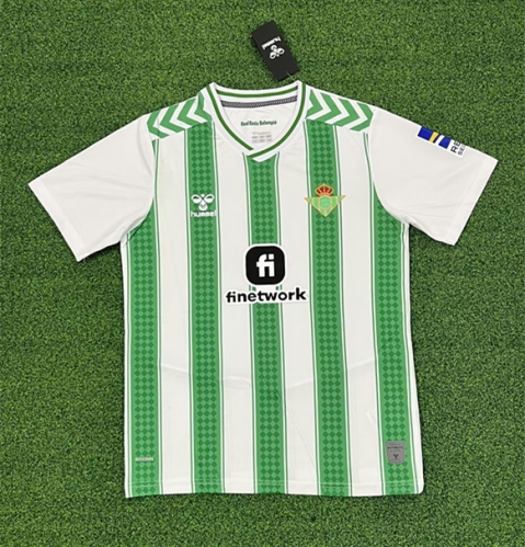 2023/24 Real Betis Home White and Green Thailand Soccer Jersey AAA-407/320/416