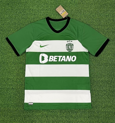 2023/24 Sporting Clube de Portugal Home White & Green Thailand Soccer Jersey AAA-JM/522/416/320