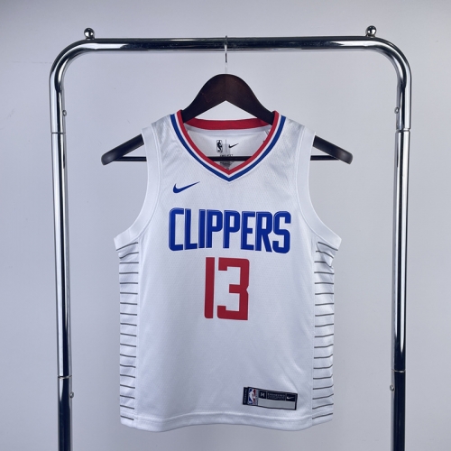 Kids/Youth NBA Los Angeles Clippers White #13 Jersey-311