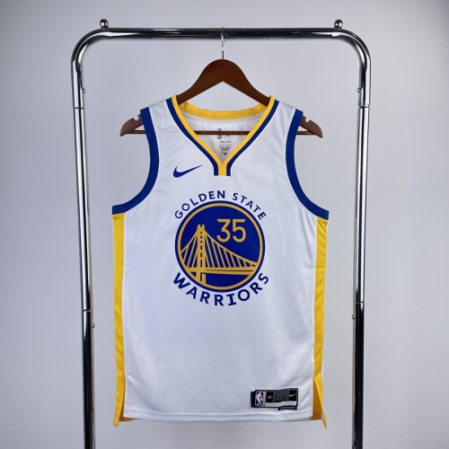 2023 Season Golden State Warriors NBA White V-Collar #35 Jersey-311