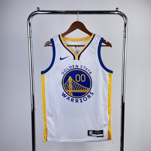 2023 Season Golden State Warriors NBA White V-Collar #00 Jersey-311