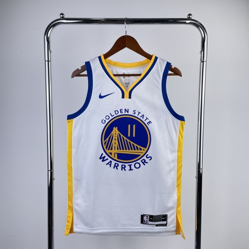 2023 Season Golden State Warriors NBA White V-Collar #11 Jersey-311