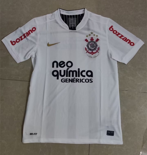 2010 Retro Version Corinthians Home White Thailand Soccer Jersey AAA-905