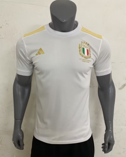 Line on Shoulder 2023/24 Italy White Thailand Soccer Jersey AAA-416