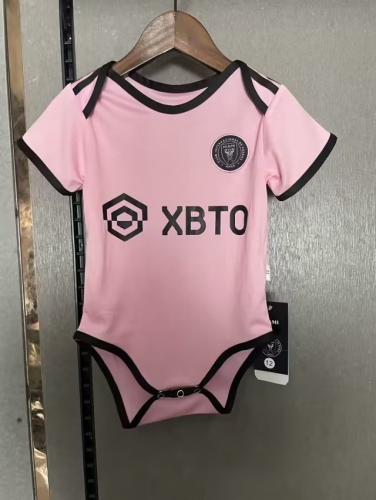 (Size 9-12) 2023/24 MInter Miami CF Pink Baby Soccer Uniform-308