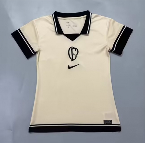 2023/24 Corinthians 4rd Away Yellow Thailand Women Soccer Jersey AAA-908