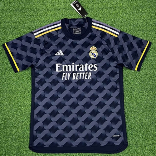 2023-24 Real Madrid Away Blue Thailand Soccer Jersey AAA-416/705