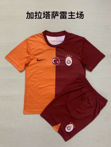 2023/24 Galatasaray SK Home Red & Yellow Youth/Kids Soccer Unifrom-208