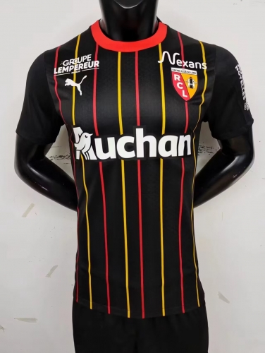 Player version 2023/24 RC Lens Away Black Thailand Soccer Jersey AAA-MY