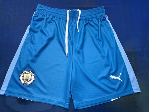 2023/24 Manchester City Blue Thailand Soccer Shorts-703