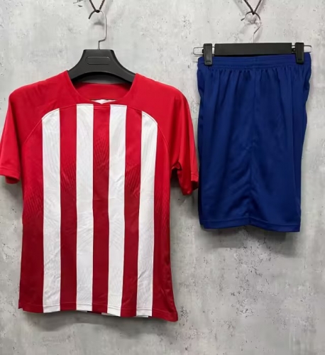 Customize 2023/24 Atletico Madrid Home Red & White Soccer Uniform-DN