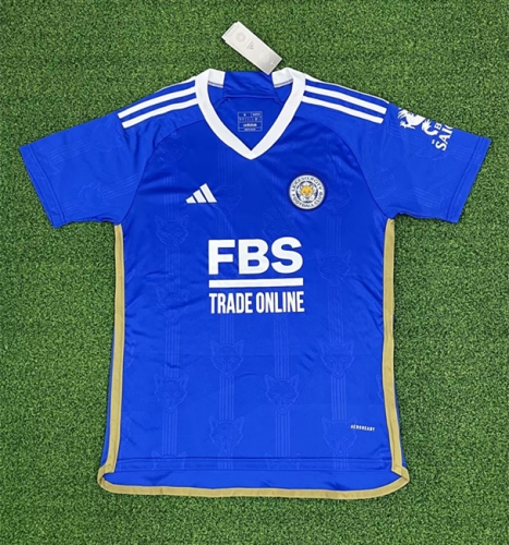 2023/24 Leicester City Home Blue Thailand Soccer Jersey AAA-320