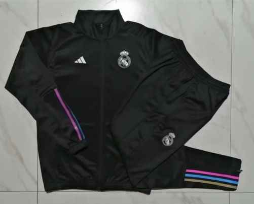 2023/24 Real Madrid Black Thailand Jacket Uniform-815