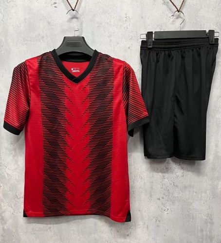 Customize 2023/24  AC Milan Home Red Soccer Uniform-DN