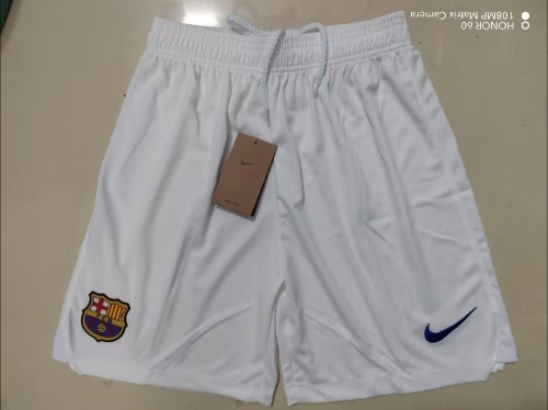 2023/24 Barcelona Away White Thailand Soccer Shorts-509