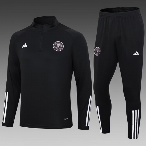 2023/24 Inter Miami CF Black Thailand Soccer Tracksuit Uniform-411