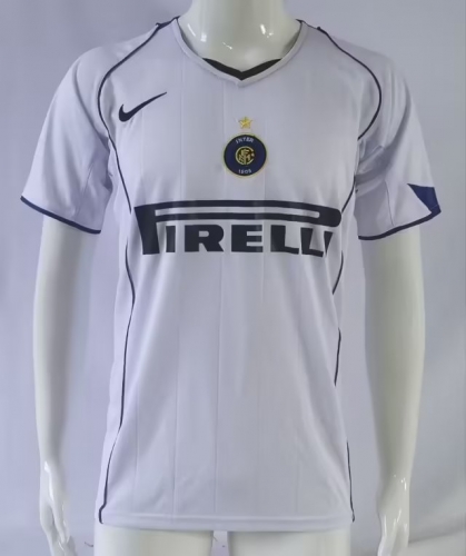 04-05  Retro Version Inter Milan Away White Thailand Soccer Jersey AAA-503