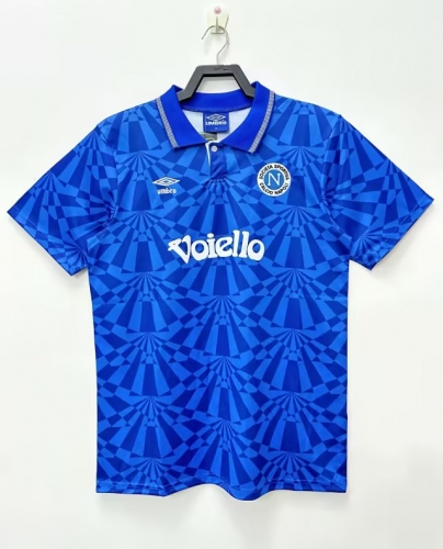 91-93 Retro Version Napoli Blue Thailand Soccer Jersey AAA-311/709